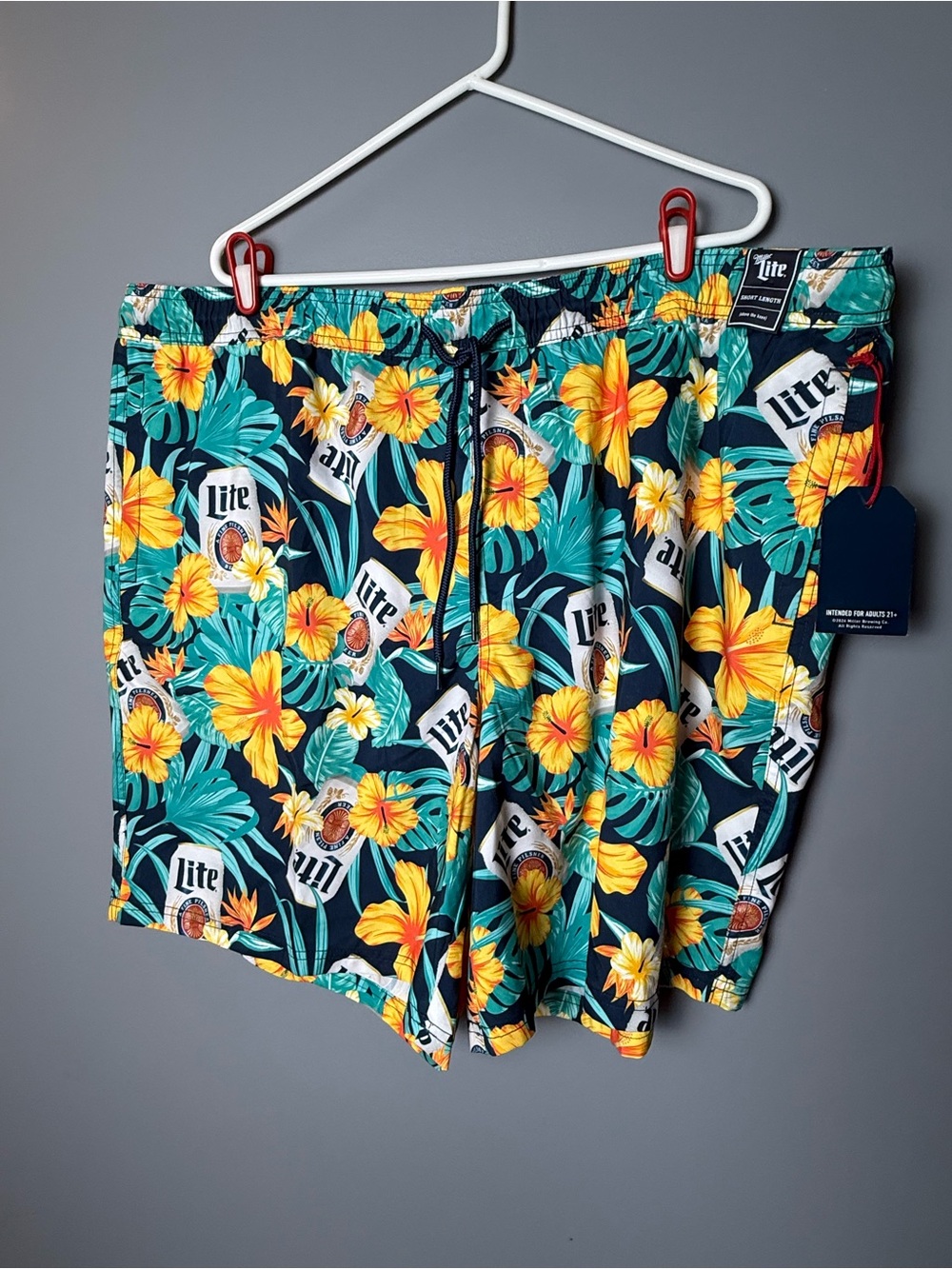 Lite Beer By Miller NWT Mens Swim Shorts/Trunks Sz 3XB
